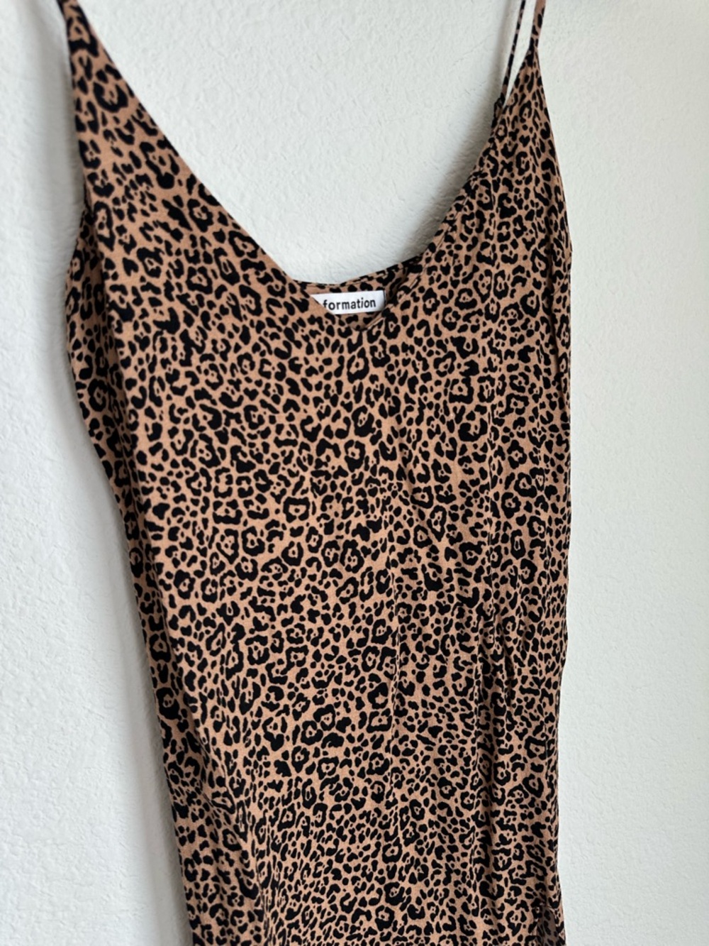 Reformation Marlowe Dress Bengal Leopard Animal print side slit Small‎ - Picture 11 of 16